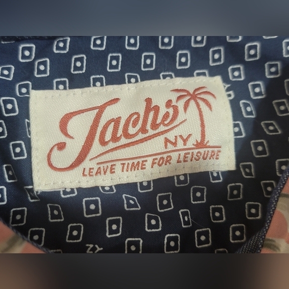 Jach's New York Men's Size Large Stretch Short Sleeve Button Down Shirt - Picture 3 of 13